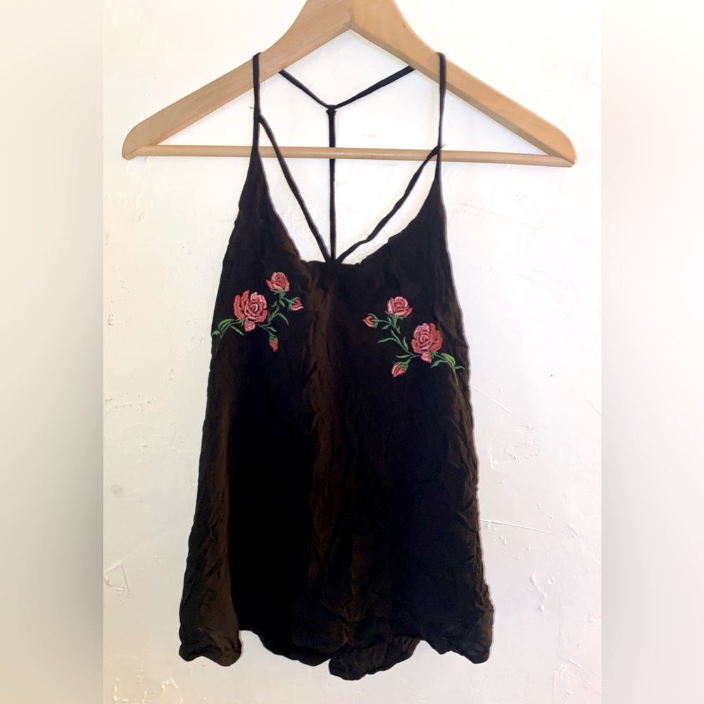 Black tank top